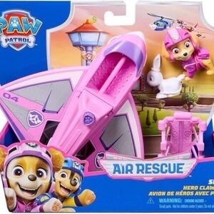 NEW Paw Patrol Air Rescue Skye Hero Claw Jet Toy Set